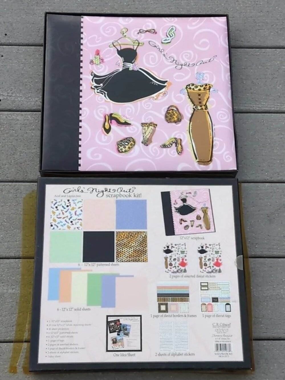 NWT C.R. Gibson Girls Night Out Scrapbook Kit